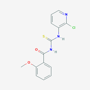 molecular formula C14H12ClN3O2S B2524088 N-[(2-chloropyridin-3-yl)carbamothioyl]-2-methoxybenzamide CAS No. 866014-53-1
