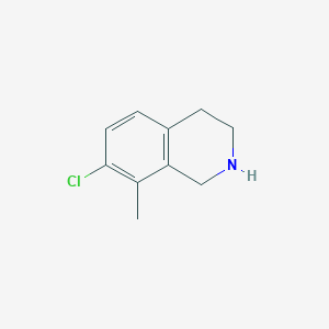 molecular formula C10H12ClN B2524100 7-Chloro-8-methyl-1,2,3,4-tetrahydroisoquinoline CAS No. 1066822-69-2