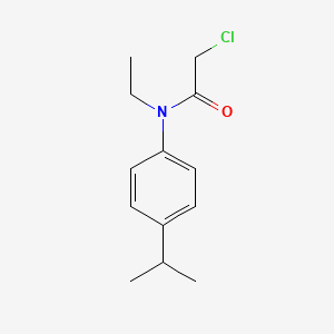 molecular formula C13H18ClNO B2524112 2-Chloro-N-ethyl-N-(4-propan-2-ylphenyl)acetamide CAS No. 1397232-25-5