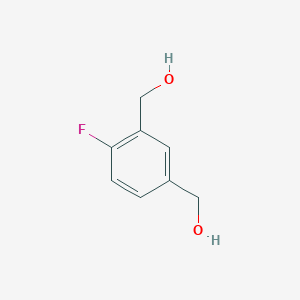 molecular formula C8H9FO2 B2524121 [2-Fluoro-5-(hydroxymethyl)phenyl]methanol CAS No. 1864060-47-8