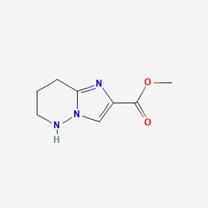 molecular formula C8H11N3O2 B2524129 Methyl 5,6,7,8-tetrahydroimidazo[1,2-b]pyridazine-2-carboxylate CAS No. 2551117-37-2