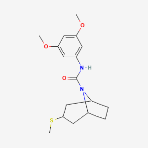 (1R,5S)-N-(3,5-dimethoxyphenyl)-3-(methylthio)-8-azabicyclo[3.2.1]octane-8-carboxamide