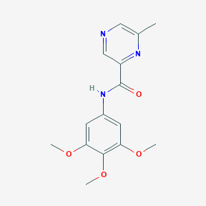 molecular formula C15H17N3O4 B2524133 6-Methyl-N-(3,4,5-trimethoxyphenyl)pyrazine-2-carboxamide CAS No. 2415538-97-3