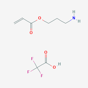 molecular formula C8H12F3NO4 B2524140 丙-2-烯酸-3-氨基丙酯; 三氟乙酸 CAS No. 2060045-27-2