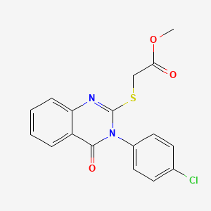 Methyl 2-{[3-(4-chlorophenyl)-4-oxo-3,4-dihydroquinazolin-2-yl]sulfanyl}acetate