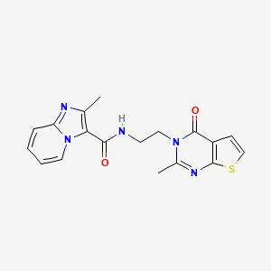 2-methyl-N-(2-(2-methyl-4-oxothieno[2,3-d]pyrimidin-3(4H)-yl)ethyl)imidazo[1,2-a]pyridine-3-carboxamide