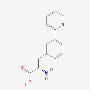 molecular formula C14H14N2O2 B2524159 (2S)-2-Amino-3-(3-pyridin-2-ylphenyl)propanoic acid CAS No. 1336292-47-7