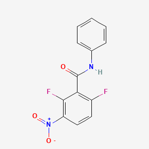 molecular formula C13H8F2N2O3 B2524163 2,6-二氟-3-硝基-N-苯基苯甲酰胺 CAS No. 646497-60-1