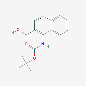 molecular formula C16H19NO3 B2524168 tert-butyl N-[2-(hydroxymethyl)naphthalen-1-yl]carbamate CAS No. 2137823-33-5