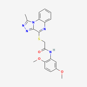 N-(2,5-dimethoxyphenyl)-2-((1-methyl-[1,2,4]triazolo[4,3-a]quinoxalin-4-yl)thio)acetamide