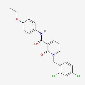 molecular formula C21H18Cl2N2O3 B2524187 1-(2,4-dichlorobenzyl)-N-(4-ethoxyphenyl)-2-oxo-1,2-dihydro-3-pyridinecarboxamide CAS No. 320419-70-3