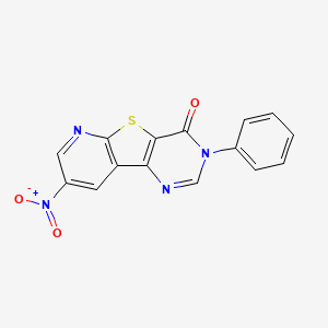 molecular formula C15H8N4O3S B2524193 Cambridge id 6045083 CAS No. 293735-80-5