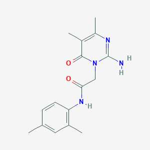 2-(2-amino-4,5-dimethyl-6-oxopyrimidin-1(6H)-yl)-N-(2,4-dimethylphenyl)acetamide