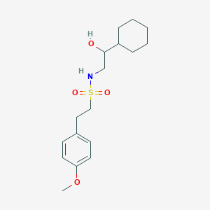 N-(2-cyclohexyl-2-hydroxyethyl)-2-(4-methoxyphenyl)ethanesulfonamide