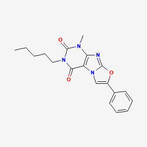 1-methyl-3-pentyl-7-phenyloxazolo[2,3-f]purine-2,4(1H,3H)-dione