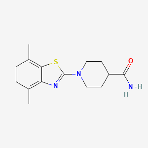 1-(4,7-Dimethyl-1,3-benzothiazol-2-yl)piperidine-4-carboxamide