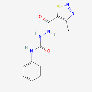 2-[(4-methyl-1,2,3-thiadiazol-5-yl)carbonyl]-N-phenyl-1-hydrazinecarboxamide