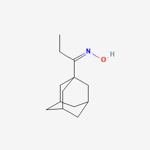 molecular formula C13H21NO B2524226 N-[1-(adamantan-1-yl)propylidene]hydroxylamine CAS No. 26525-23-5