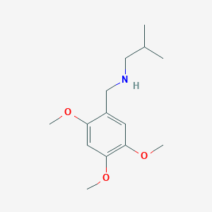 molecular formula C14H23NO3 B2524238 (2-Methylpropyl)[(2,4,5-trimethoxyphenyl)methyl]amine CAS No. 893572-94-6