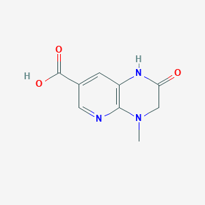 molecular formula C9H9N3O3 B2524245 4-methyl-2-oxo-1H,2H,3H,4H-pyrido[2,3-b]pyrazine-7-carboxylic acid CAS No. 1500976-77-1