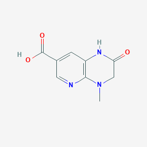 molecular formula C9H9N3O3 B2524245 Acide 4-méthyl-2-oxo-1H,2H,3H,4H-pyrido[2,3-b]pyrazine-7-carboxylique CAS No. 1500976-77-1