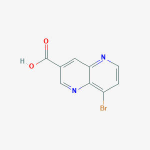molecular formula C9H5BrN2O2 B2524249 8-Bromo-1,5-naphthyridine-3-carboxylic acid CAS No. 2007916-63-2
