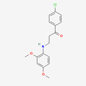 1-(4-Chlorophenyl)-3-(2,4-dimethoxyanilino)propan-1-one