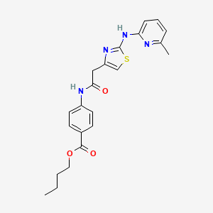 Butyl 4-(2-(2-((6-methylpyridin-2-yl)amino)thiazol-4-yl)acetamido)benzoate