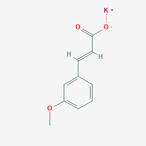 molecular formula C10H9KO3 B2524277 Potassium;(E)-3-(3-methoxyphenyl)prop-2-enoate CAS No. 2278192-30-4