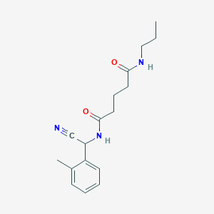 N'-[cyano(2-methylphenyl)methyl]-N-propylpentanediamide