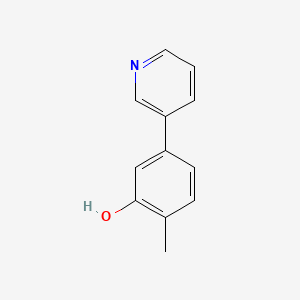 molecular formula C12H11NO B2524287 2-Methyl-5-(pyridin-3-yl)phenol CAS No. 1214377-81-7
