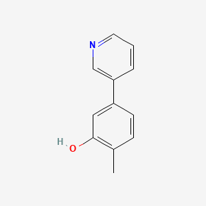 molecular formula C12H11NO B2524287 2-Metil-5-(piridin-3-il)fenol CAS No. 1214377-81-7