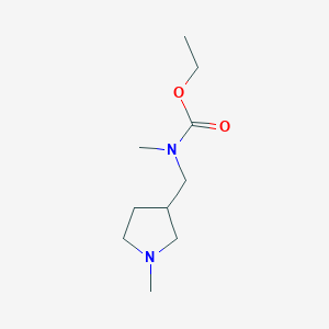 molecular formula C10H20N2O2 B2524310 N-甲基-N-[(1-甲基吡咯烷-3-基)甲基]氨基甲酸乙酯 CAS No. 1339407-24-7