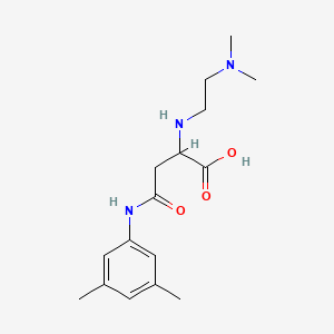 molecular formula C16H25N3O3 B2524317 2-((2-(二甲基氨基)乙基)氨基)-4-((3,5-二甲基苯基)氨基)-4-氧代丁酸 CAS No. 1097874-05-9