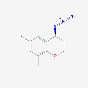 molecular formula C11H13N3O B2524326 (4S)-4-叠氮基-6,8-二甲基-3,4-二氢-2H-色烯 CAS No. 2193052-18-3