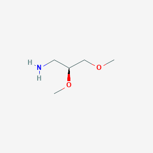 molecular formula C5H13NO2 B2524328 (S)-2,3-Dimethoxypropan-1-amine CAS No. 2227883-37-4