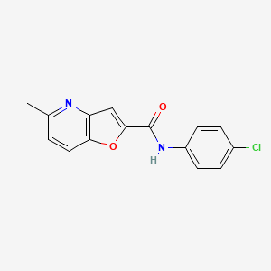 molecular formula C15H11ClN2O2 B2524335 N-(4-Chlorphenyl)-5-methylfuro[3,2-b]pyridin-2-carboxamid CAS No. 941881-27-2