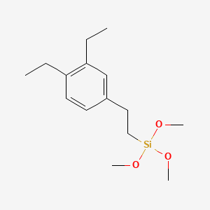 molecular formula C15H26O3Si B2524343 (3,4-Diethylphenethyl)trimethoxysilane CAS No. 259818-29-6