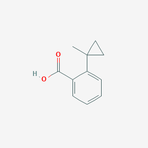 molecular formula C11H12O2 B2524356 2-(1-Methylcyclopropyl)benzoic acid CAS No. 1379246-31-7