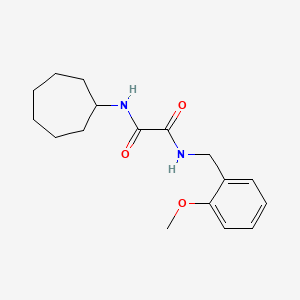 molecular formula C17H24N2O3 B2524367 N1-环庚基-N2-(2-甲氧基苄基)草酰胺 CAS No. 941999-17-3