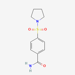 molecular formula C11H14N2O3S B2524399 4-(Pirrolidin-1-ilsulfonil)benzamida CAS No. 313646-76-3