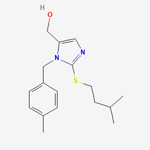(2-(isopentylthio)-1-(4-methylbenzyl)-1H-imidazol-5-yl)methanol