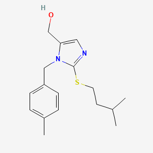 molecular formula C17H24N2OS B2524402 (2-(isopentyltio)-1-(4-metilbencil)-1H-imidazol-5-il)metanol CAS No. 941891-49-2