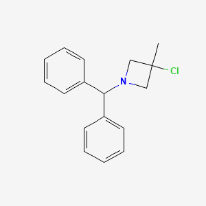 molecular formula C17H18ClN B2524409 1-苯甲酰基-3-氯-3-甲基氮杂环丁烷 CAS No. 1613721-74-6