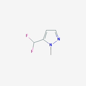 molecular formula C5H6F2N2 B2524411 5-difluoromethyl-N-methylpyrazole CAS No. 1089212-36-1