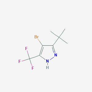 4-Bromo-3-tert-butyl-5-(trifluoromethyl)-1H-pyrazole