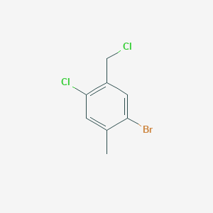 molecular formula C8H7BrCl2 B2524419 1-溴-4-氯-5-(氯甲基)-2-甲基苯 CAS No. 2092188-10-6