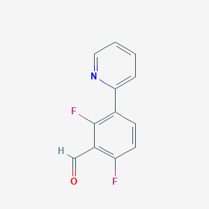 molecular formula C12H7F2NO B2524420 2,6-Difluoro-3-(pyridin-2-yl)benzaldehyde CAS No. 1809342-86-6