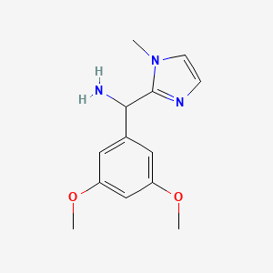 (3,5-dimethoxyphenyl)(1-methyl-1H-imidazol-2-yl)methanamine