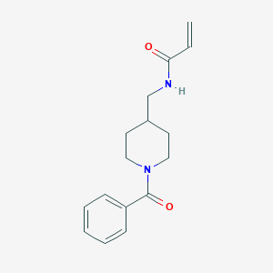 molecular formula C16H20N2O2 B2524474 N-[(1-Benzoylpiperidin-4-yl)methyl]prop-2-enamide CAS No. 2179723-67-0